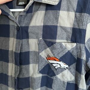 NFL juniors collection Broncos button down